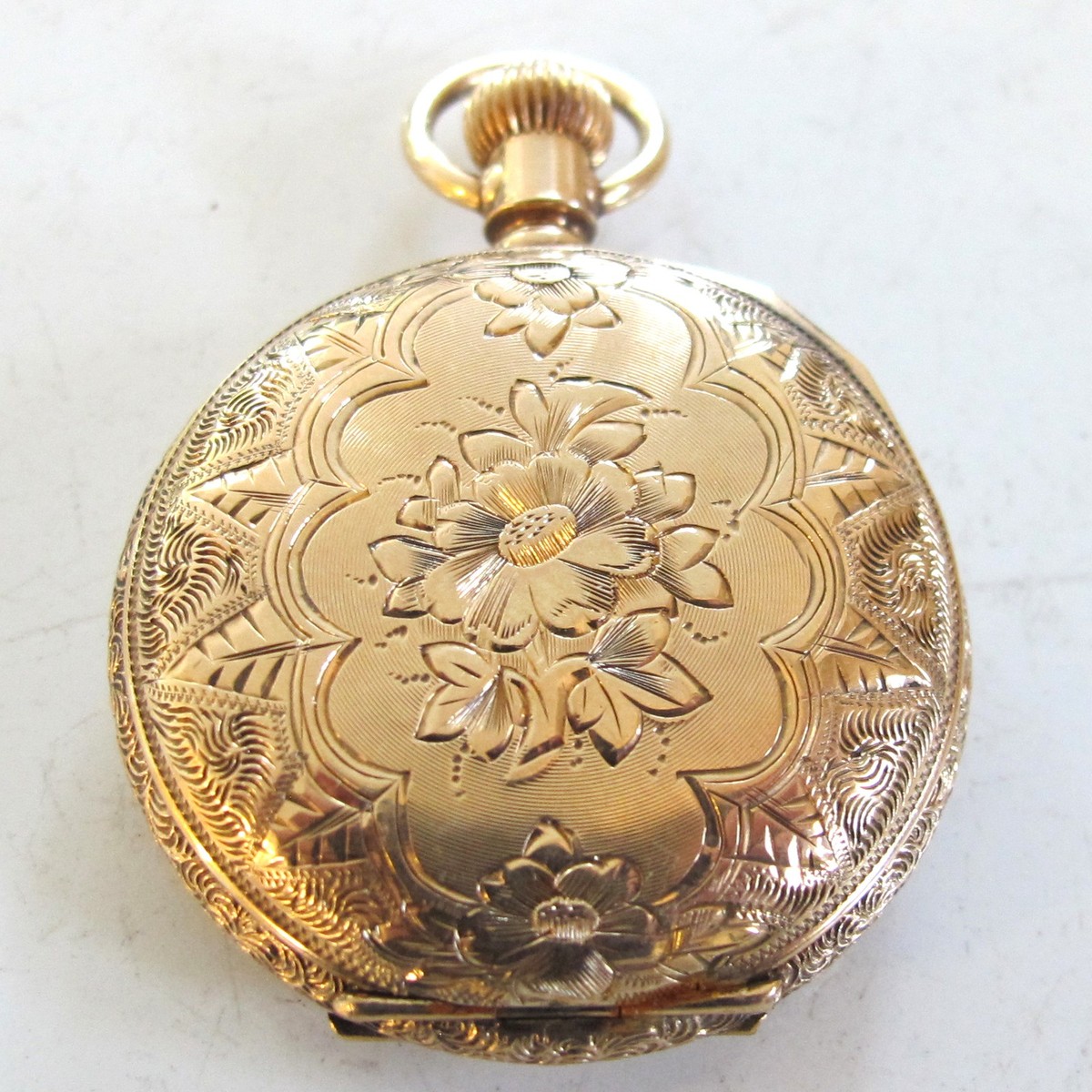 値下げ可　14金　金無垢　時計　14k 585 YG ケースのみ 14K SOLID GOLD PocketWatch Case Only - Brooklyn Watch Case Co