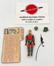 1982 Flash w  File Card Complete GI Joe Straight Arm Figure