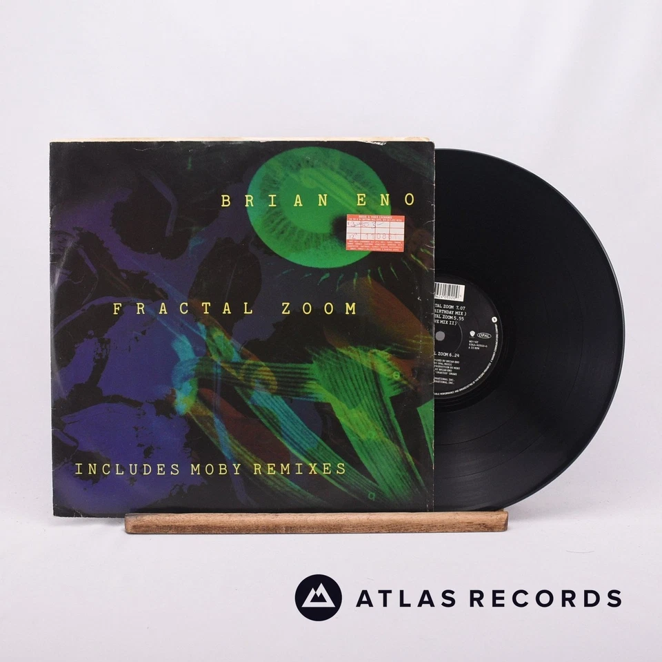 Brian Eno Fractal Zoom 12" Single Vinyl Record W0116T - VG+/VG+ - Image 2 of 4