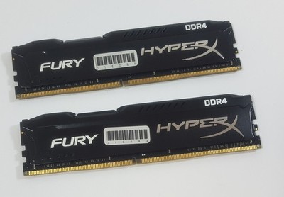 32GB (Kit 2x16GB) DDR4 PC4-2400 HyperX HX424C15FBK2/32 Fury 2400MHz CL15 2Rx8