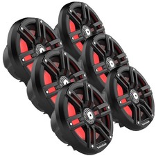 Rockford Fosgate M2-65B 6.5" Color Optix Marine 2-Way System 3 Pairs 