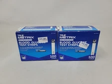 Lot of 2 - Rite Aid TrueMETRIX Test Strips - 100 count / 200 Total exp 5/31/2026