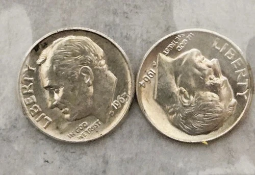 Two (2) Roosevelt Silver Dimes - 90% SILVER - Uncirculated - FREE SHIPPING!