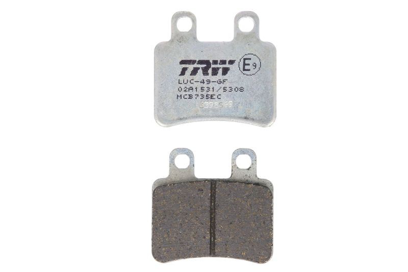 Fits TRW MCB735EC Brake pads MCB735EC  organic, intended use offroad/route/scoo