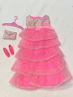 Vintage Barbie Romantic Ruffles #1871 Dress Clutch Shoes