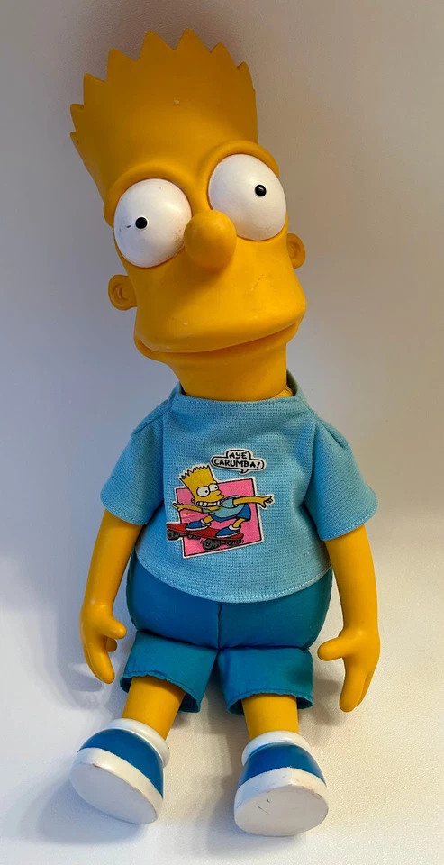 Figura Muñeca Vinilo Bart Simpson Dan Dee 16" y Wesco Bart Simpson ¡Reloj Despertador! Foto 3 de 4
