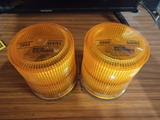 Two 2 Used Austin Electronics Whelen 2000 Series Amber Strobe Beacons Beacon Two 2 Used Austin Electronics Whelen 2000 Series Amber Strobe Beacons Beacon