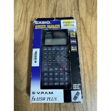 Vintage Casio fx-115W PLUS Scientific Calculator Student Edition 279 Functions