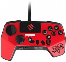 Street Fighter PS4 Fight Pad Pro Red for PS4/PS3, Advanced Gaming Controller