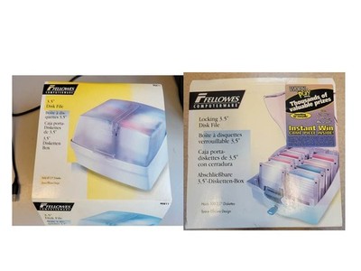2 lots Fellowes 3.5 Disk File  # 90811  80 Pcs Capacity #64286 100 pcs capacity