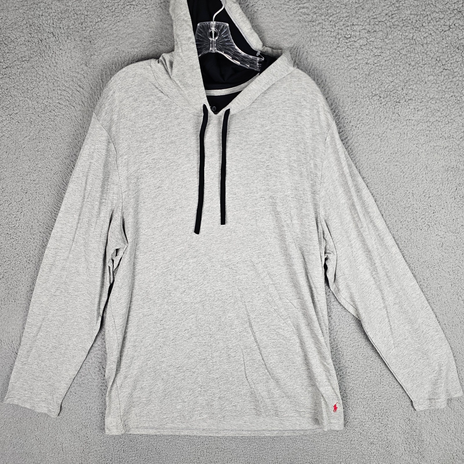 Polo Ralph Lauren Hoodie Mens Large Supreme Comfort Long Sleeve Pullover P056RL