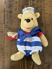 Nautical Pooh Mini Bean Bag Plush 8 Inch Disney Store Sailor Navy
