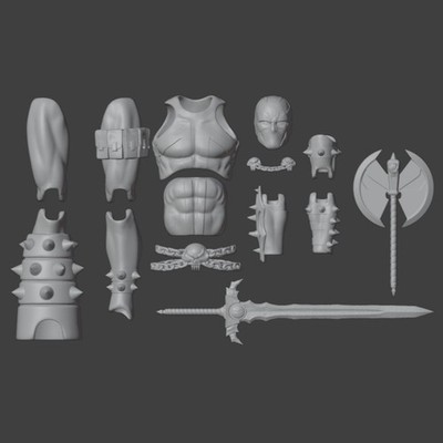 Spawn V2 Mafex CT custom Unpainted 1/12 kit Loopercustoms 3d