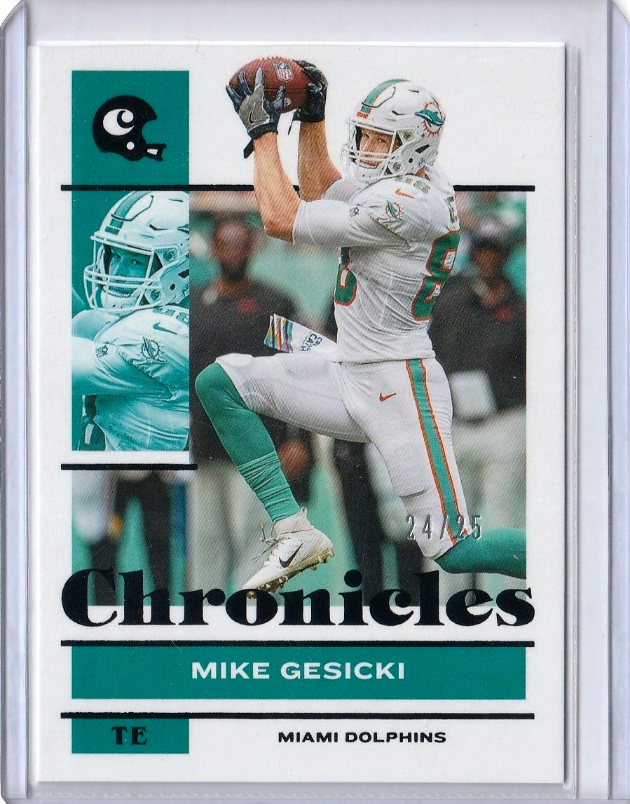 2021 Panini Chronicles #75 - Mike Gesicki /25 - Dolphins