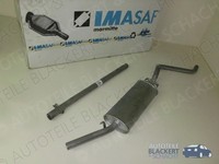 Imasaf Auspuffset Mittelrohr + Endtopf für VW Golf I (1) 1.1 (17) 1974-1979