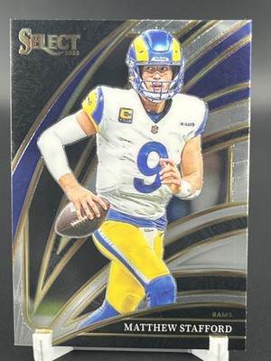  Crispy  2025 Panini Select -Matthew Stafford #182 Club Level - Rams SILVER 