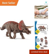 Adult-Approved 4-Inch Triceratops Toy - Perfect for Future Paleontologists