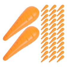100 Pcs Snowman Decorative Nose Carrot for Crafts Holiday Cosplay Accessory