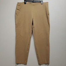 Lauren Ralph Lauren Stretch Chino Pants Zip On Size 18 Preppy
