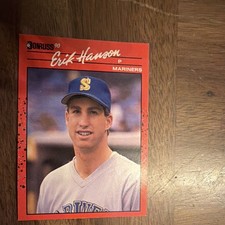 Donruss 1990 Erik Hanson #345 Seattle Mariners Baseball Base Set Card