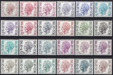 Belgium, 1971/80, COB 1581/1985: €25,30, King Baudouin (Elström Type), MNH