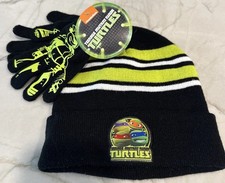 2015 TMNT Teenage Mutant Ninja Turtles YOUTH  TEENS Hat  Stretch Gloves OSFM