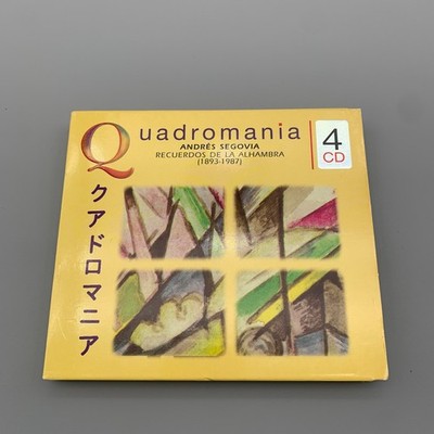 Quadromania Andres Segovia Recuerdos de la Alhambra 4 CDs Classical Guitar Music