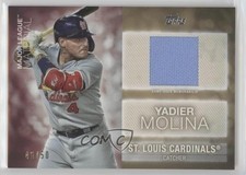 2020 Topps Major League Material Series 2 Gold 46/50 Yadier Molina #MLM-YM 0t2