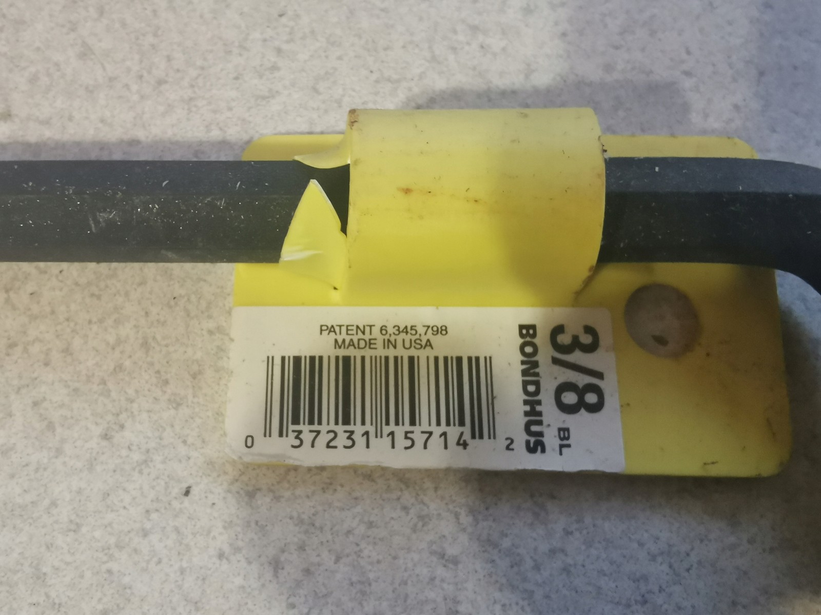 Bondhus 15714 Hex Key 3/8"" 1pc