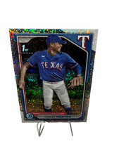 Curley Martha 2024 Bowman Chrome 1st Speckle Refractor /299 #BCP-168 Rangers