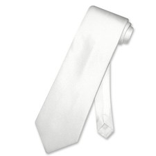 Antonio Ricci 100 SILK NeckTie Solid WHITE Twill Tone on Tone Mens Neck Tie