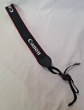 Canon EOS Digital Black Red White Stitch Camera Neck Strap Only For SLR DSLR