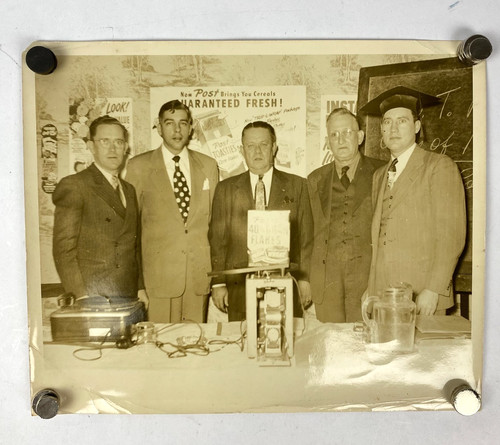 1940s POST Cereal Photo Sales Team Promo Bran Flakes Advertising Display 8 x 10