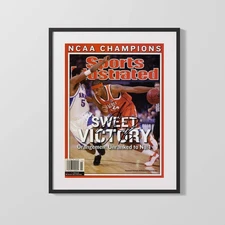 Syracuse Autograph SI Print - Carmelo Anthony Sweet Victory - Orange Crush