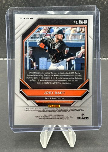 2021 Panini Prizm Joey Bart RC Auto Blue Donut Circles Prizm Rookie #/49 - Bild 2 von 3