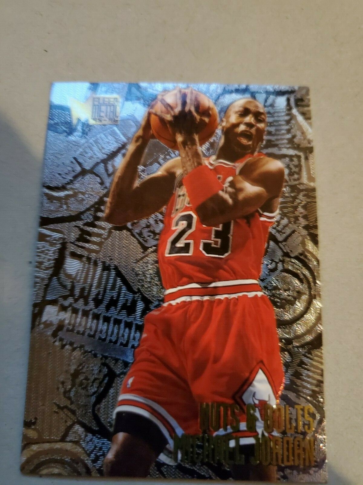 1995-96 Fleer Metal Nuts& Bolts Michael Jordan #212 Chicago Bulls