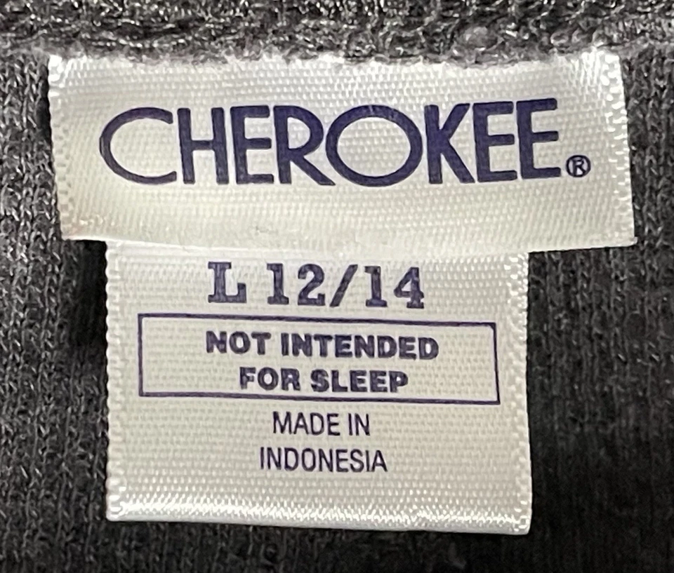 Leggings térmicos Cherokee gris oscuro para niñas, talla L (12-14) cintura 24 pulgadas entrepierna 25 pulgadas Foto 4 de 4