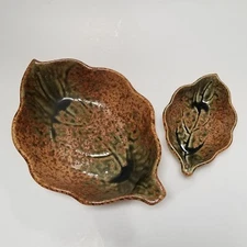 Takahashi San Francisco Japan Porcelain Leaf nesting bowls nature forest 