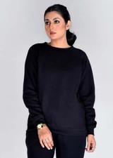 Ladies Fleece Fabric Sweatshirt Black