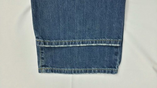 Pantalones de mezclilla Lucky Brand para hombre peto corte bota cremallera mosca longitud corta talla 34x29,5 - Imagen 6 de 9