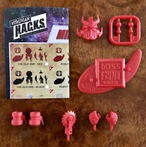 Boss Fight Vitruvian HACKS Mini Kit Robot Red Custom Fodder 1/18 Blank Figure | eBay