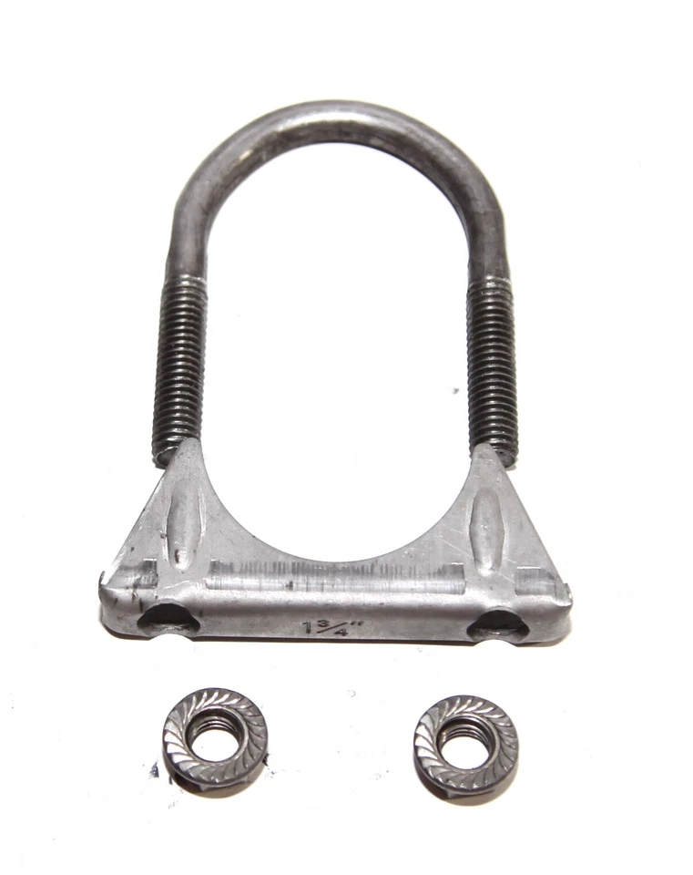 Abrazadera silenciadora de perno en U de 1 pieza 1 3/4" ID 1,75" tubo de escape metal acero Foto 4 de 4