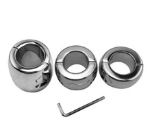 Heavy Ball Stretcher Weight Stainless Steel Metal Chastity Rings Male Device