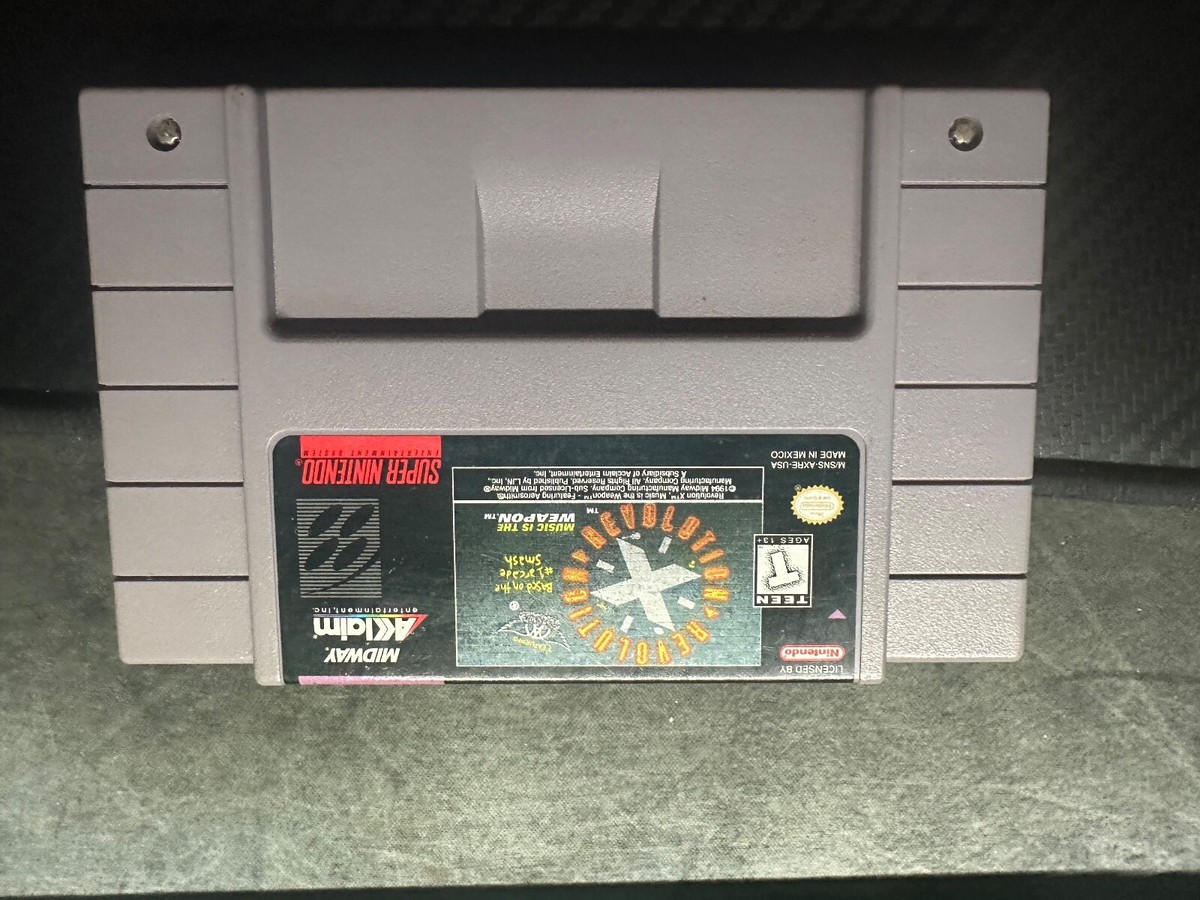 Revolution X Nintendo SNES Game Authentic
