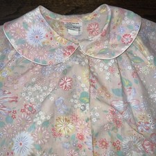VINTAGE JC PENNEY floral print Snap Front Robe House Coat Large