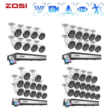 ZOSI 5MP 8CH NVR 4MP IP Camera Outdoor CCTV System 24/7 Record Human Detect