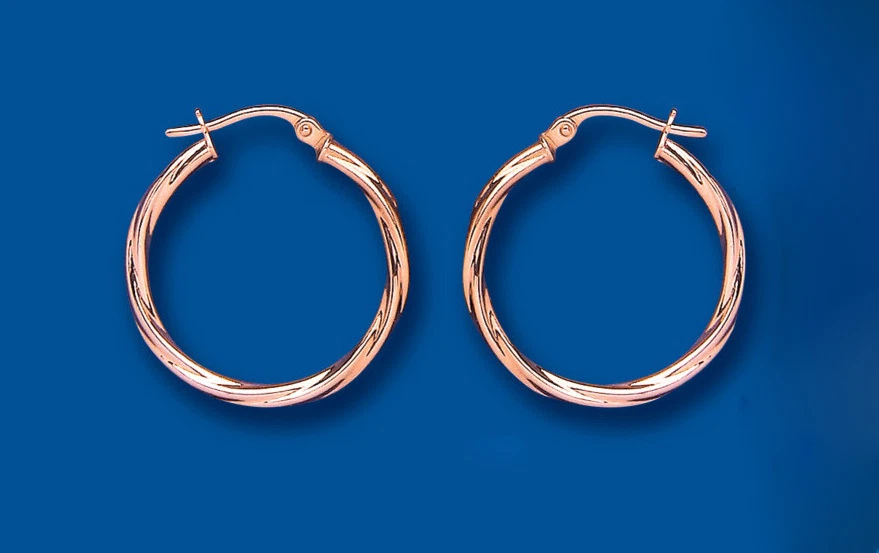 Rose gold creole online earrings