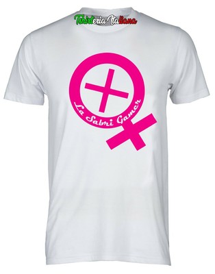maglietta t shirt della sabrigamer la sabri gamer lasabri bianca nera | eBay