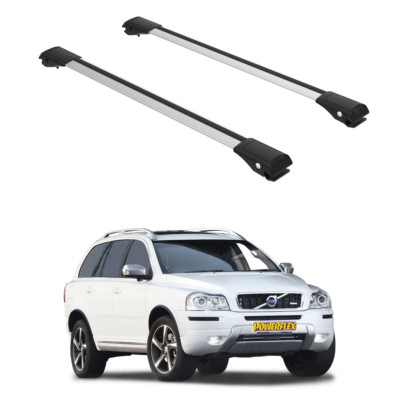 Roof Rack Cross Bars Set to fit Volvo XC90 2002-2014 Gray Set | eBay
