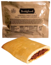 Honey BBQ Chicken MRE Bridgford Ready to Eat meals - pick 3-6-12 pack Insp 2025